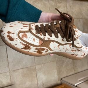 ALOHAS cow print sneakers -never worn